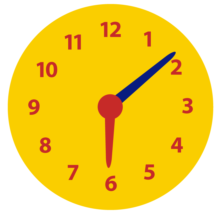 Minuten aflezen op de klok; over