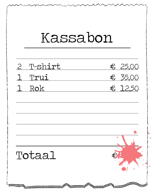 Rekenen groep 5 Geld Rekenen met geld Bedragen optellen Kassabon [1] Junior Einstein